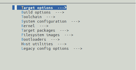 configuration target option